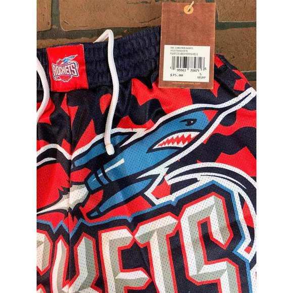HOUSTON ROCKETS Mitchell & Ness Basketball Shorts ~New~ S-2XL - Picture 3 of 6